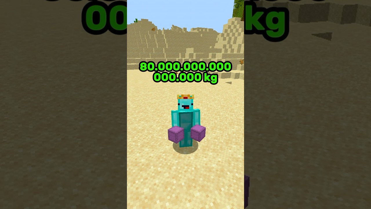 How Much Weight Can You Carry in Minecraft?! ⛏💎