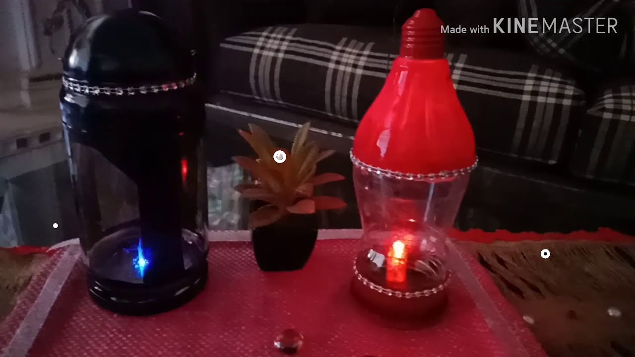 هاتي لمبه محروقة 💡وبرطمان/اعملي احلي فانوس وصريقتين روووعة وسهلة التنفيذ💫