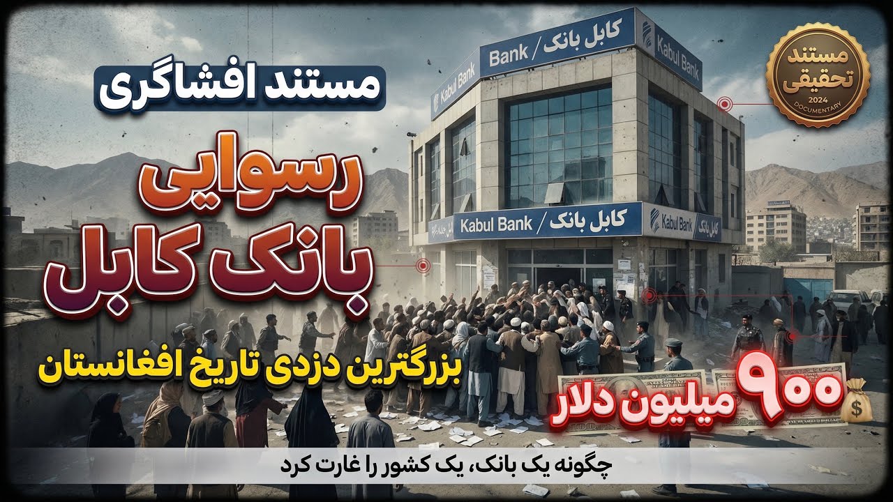 افشای بزرگترین فساد مالی افغانستان | ماجرای سرقت ۹۰۰ میلیون دلار از بانک کابل