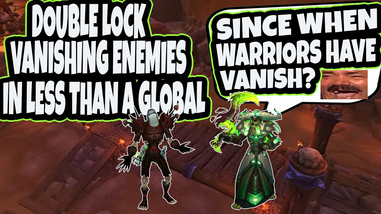 Warriors Got Buff! New Spell Vanish! Demonology & Destruction Warlock Vanishing Enemies in a Global!