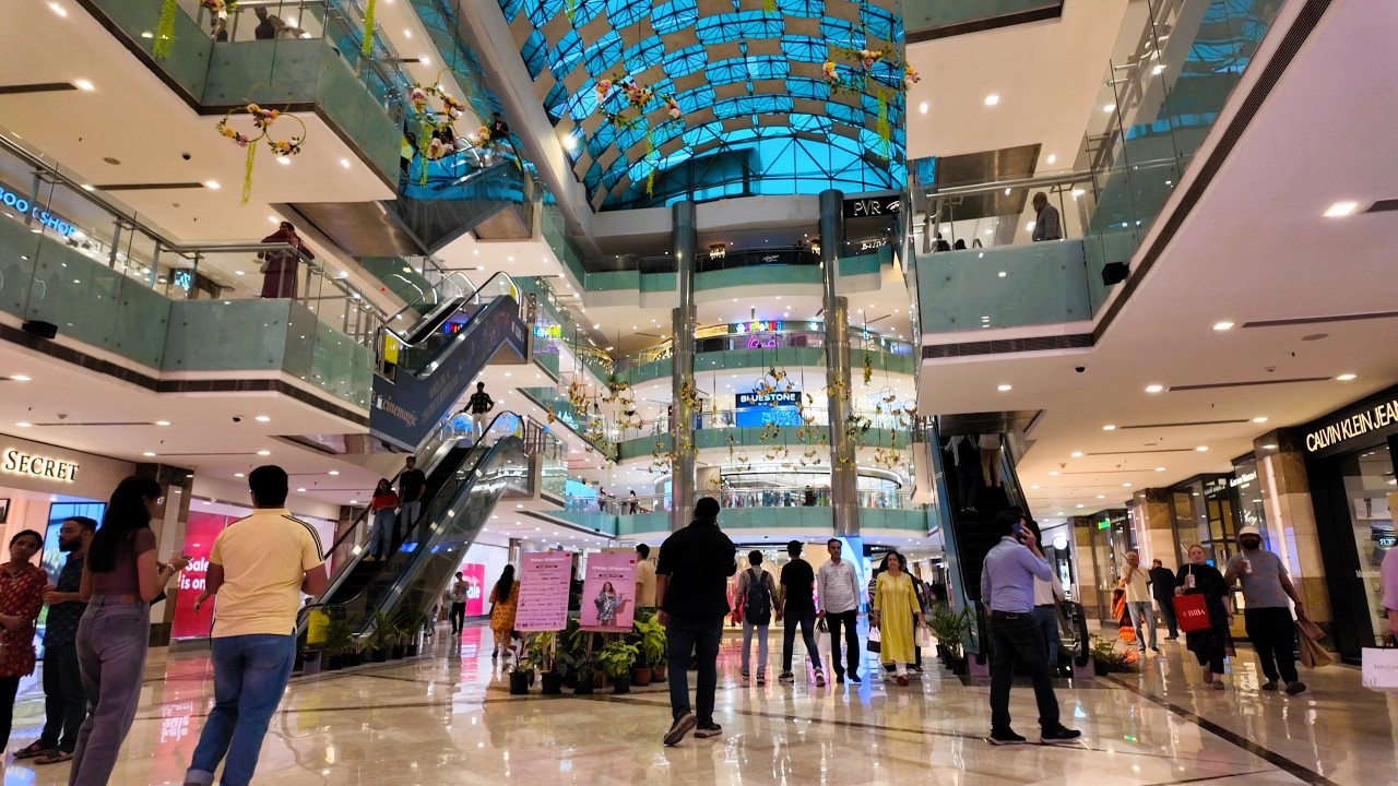 Exploring Ambience Mall, Gurgaon, India | 4k Walking Tour