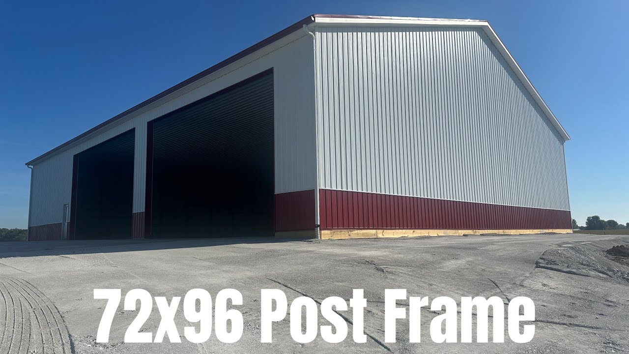 72x96 Post Frame Building in Ohio | Pole Barn Tour & Construction Showcase