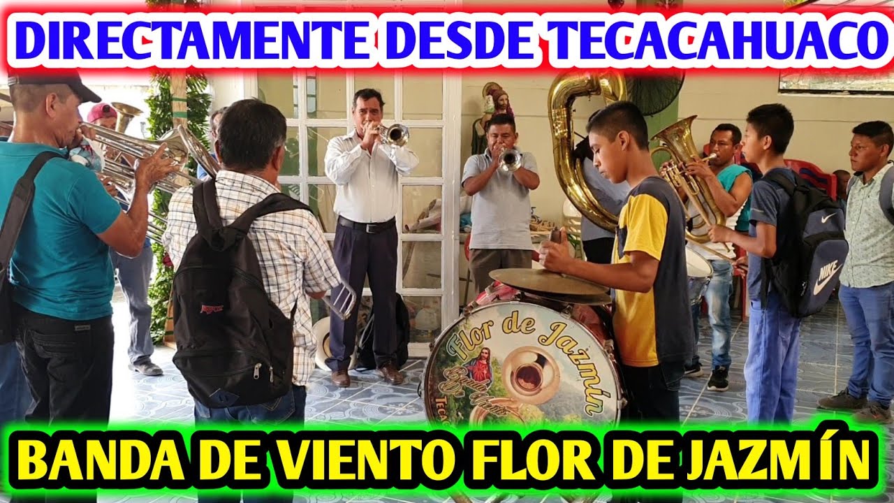 BANDA DE VIENTO FLOR DE JAZMÍN TOCANDO PURAS ALABANZAS