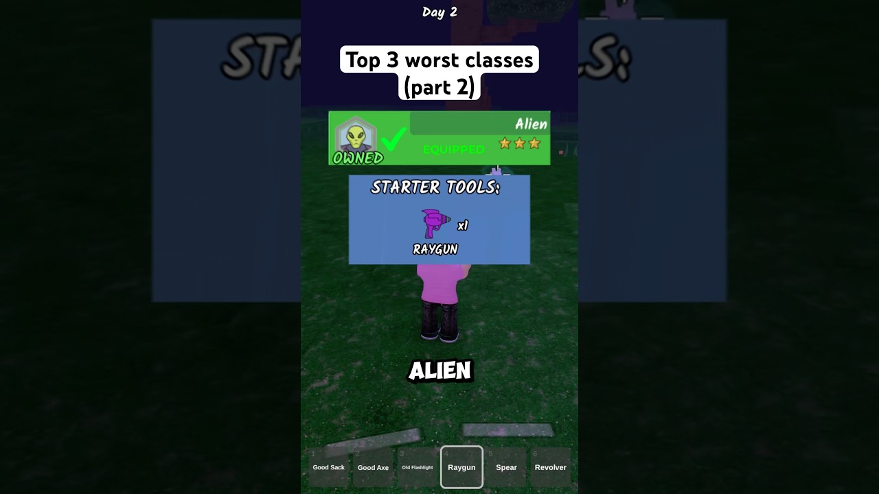 Part 2 - Top 3 WORST classes you should NOT buy on 99 nights in the forest!