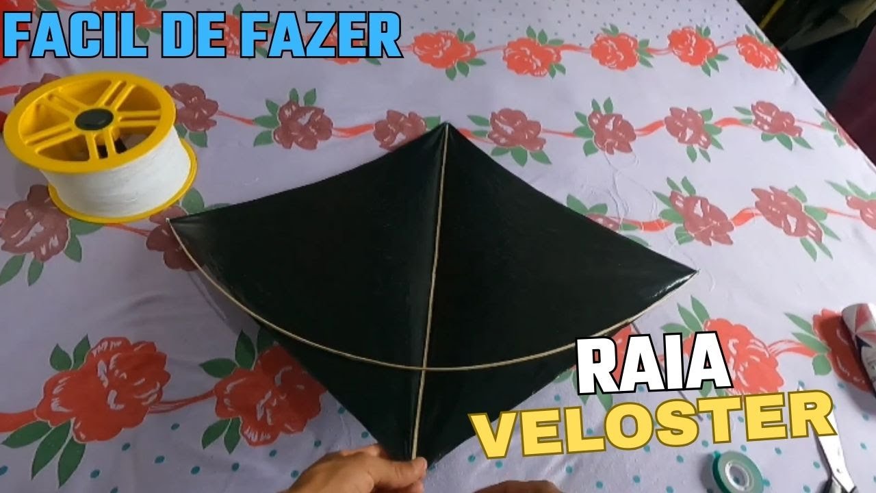Como Fazer Raia Veloster De Sacola Preta E Bambu Que Voa Muito