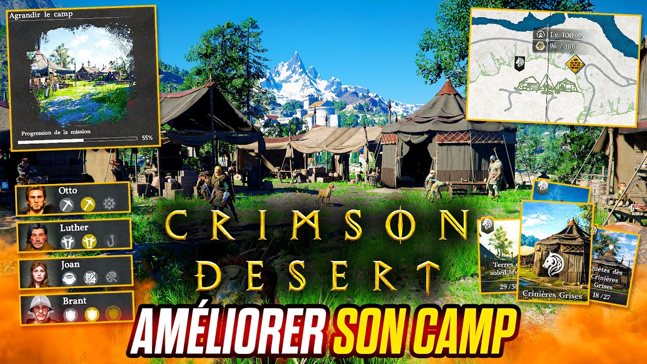 Crimson Desert - Le Guide Ultime pour Am&eacute;liorer son Camp Rapidement! (Missions, Ressources, Astuces)