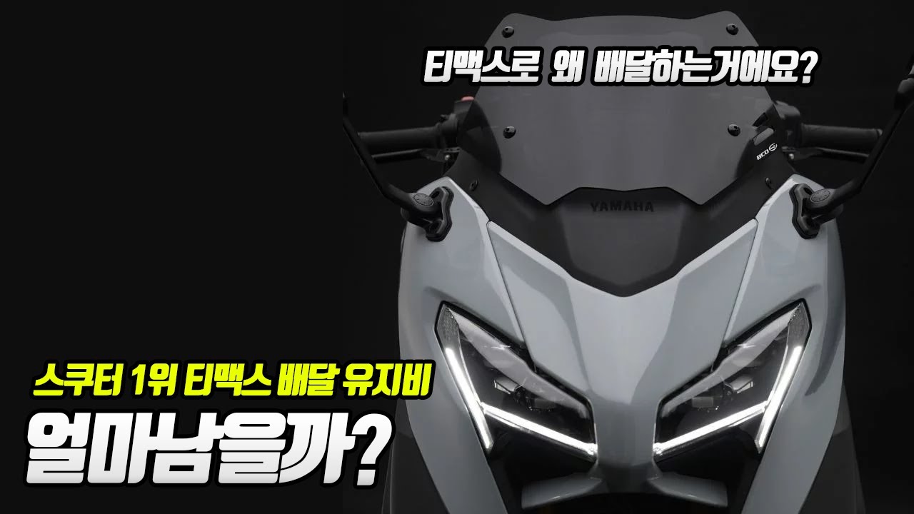 1670만원 야마하 티맥스 유지비! 필수세팅과 월 천만원 배달하면 얼마남을까? YAMAHA TMAX560