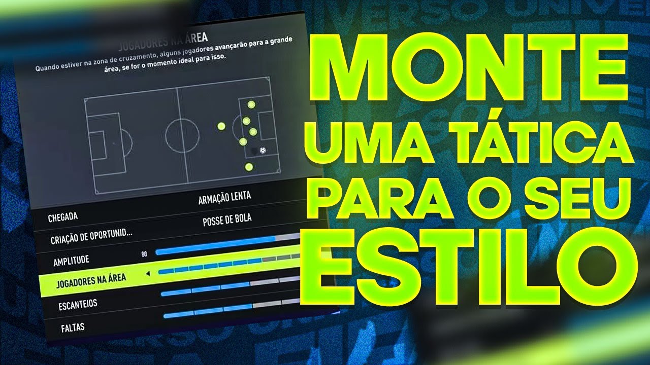 FIFA 22 - ✅ COMO MONTAR A TÁTICA PERFEITA PARA JOGAR MELHOR!
