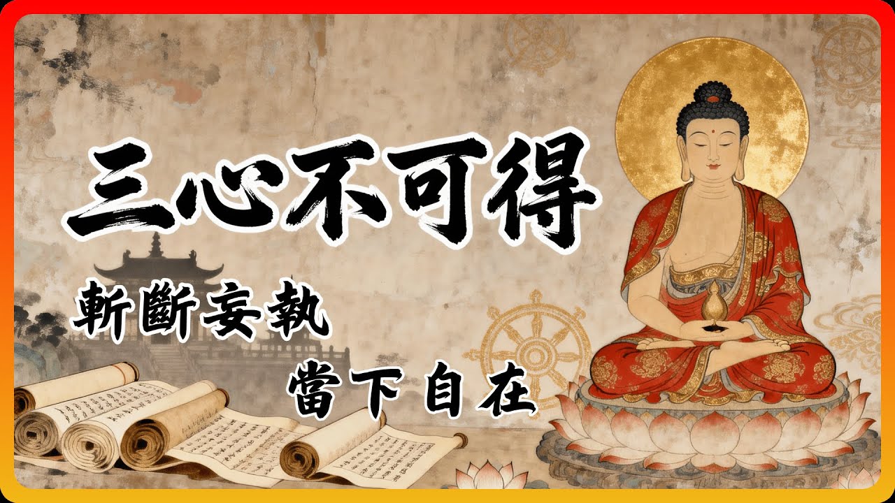 總活在懊悔與焦慮？《金剛經》三心不可得：斬斷妄執，當下自在！