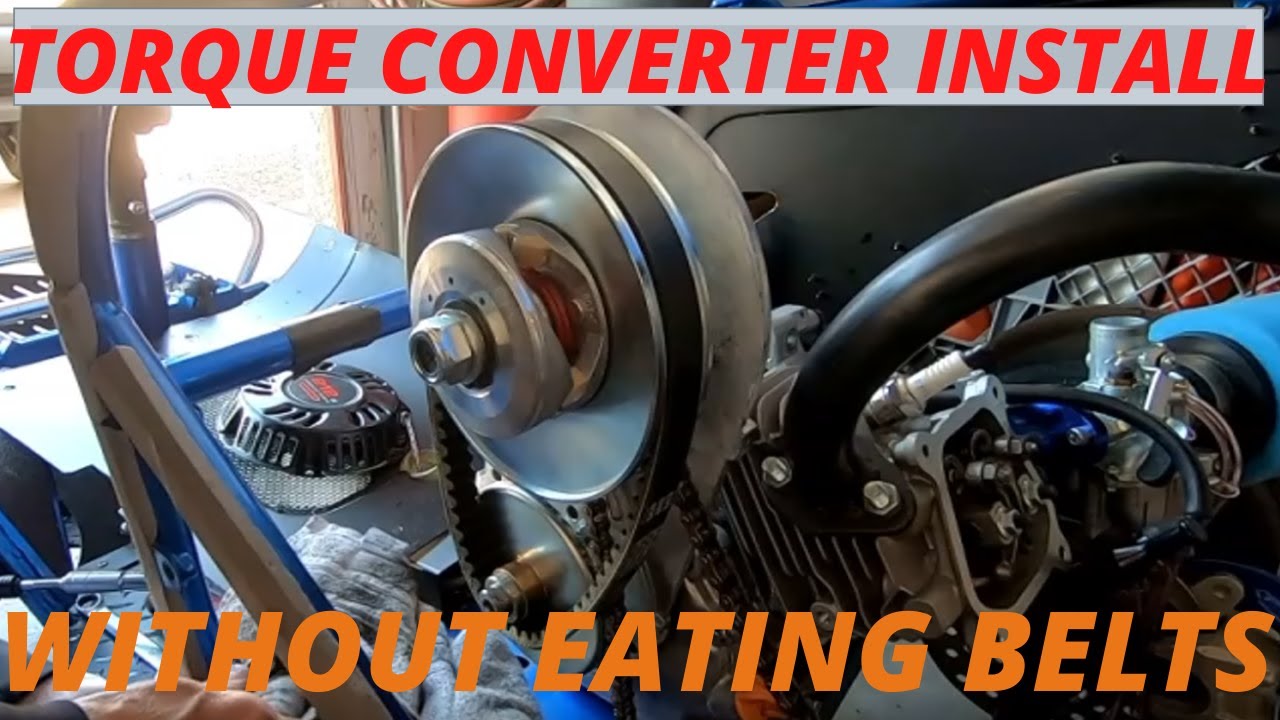 Установка гидротрансформатора Predator 212 / продление срока службы приводного ремня