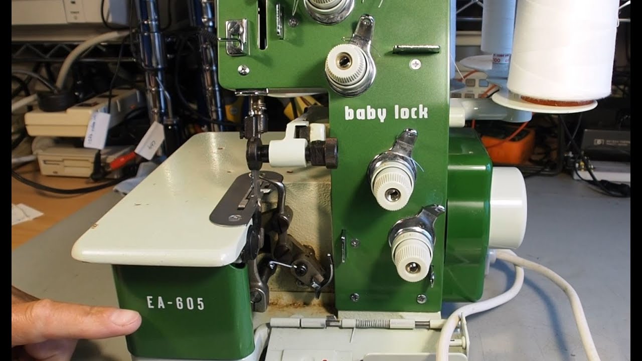 Заправка нити в оверлок BabyLock EA-605 с цепным стежком