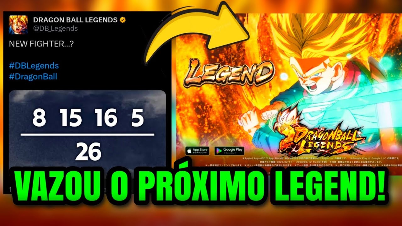 EU AVISEI! NOVO PERSONAGEM CHEGANDO NO DRAGON BALL LEGENDS 