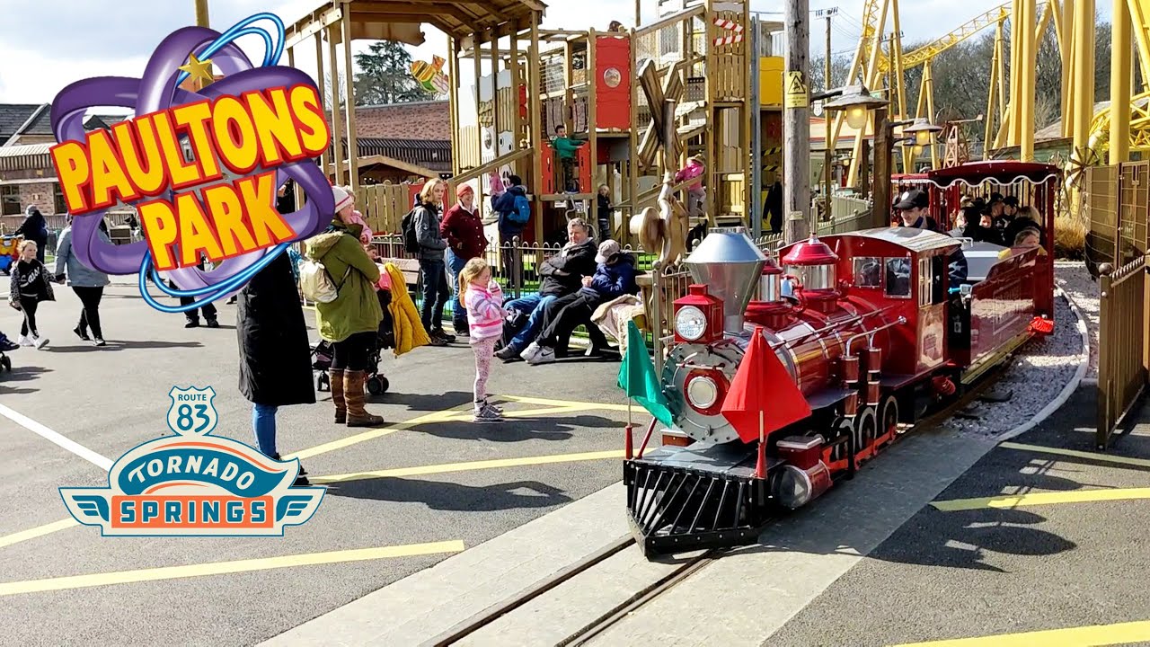 Rio Grande Train Opening Day Ride in Tornado Springs at Paultons Park (Apr 2021) [4K]