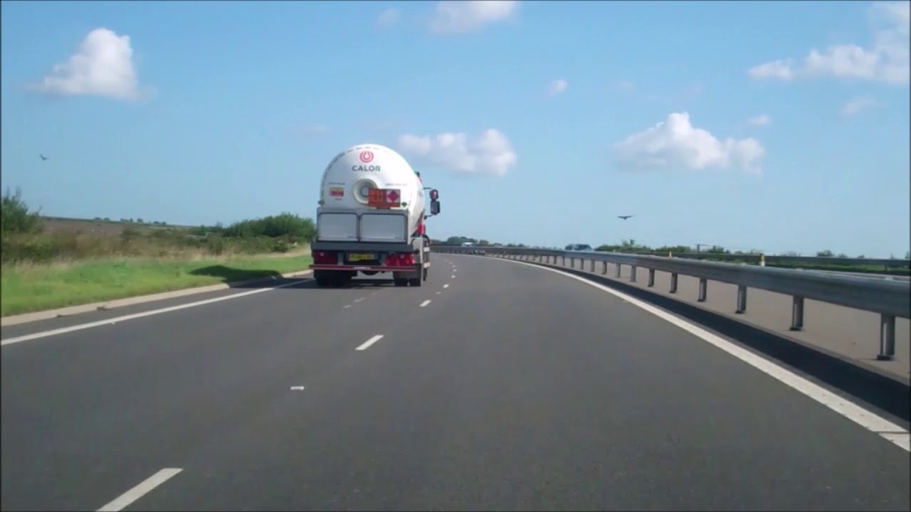 Dover A2 to Westwood Cross  Nr Ramsgate A256 Kent England
