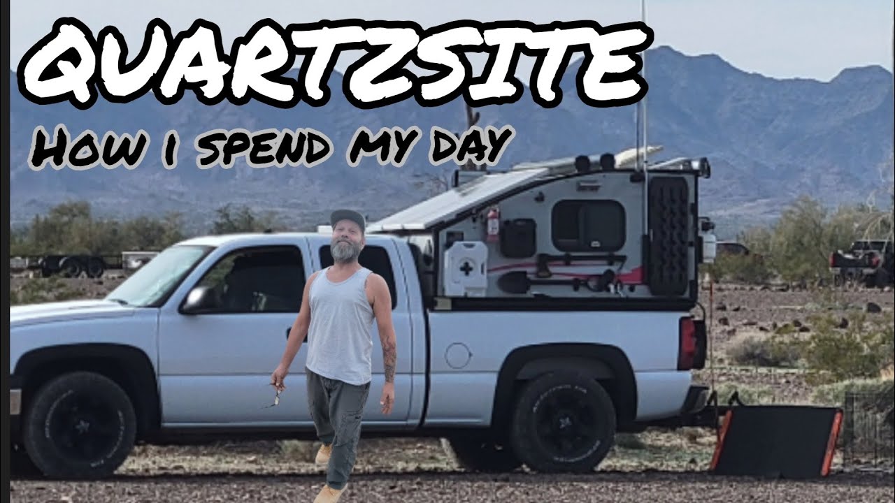 Quartzsite coming alive sunsets smash burgers and chihuahuas #dispersedcamping #quartzsite #campcook