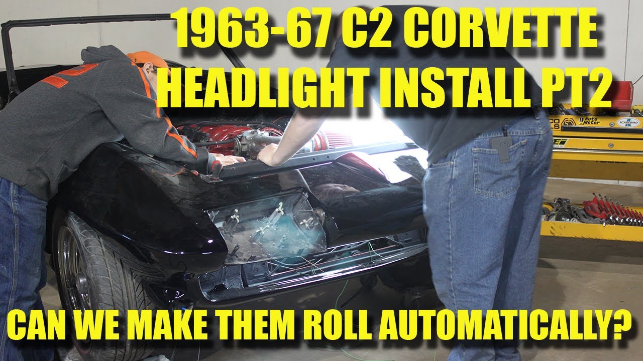How to Install, Adjust and Automate 1963-67 C2 Corvette powered headlights Part 2