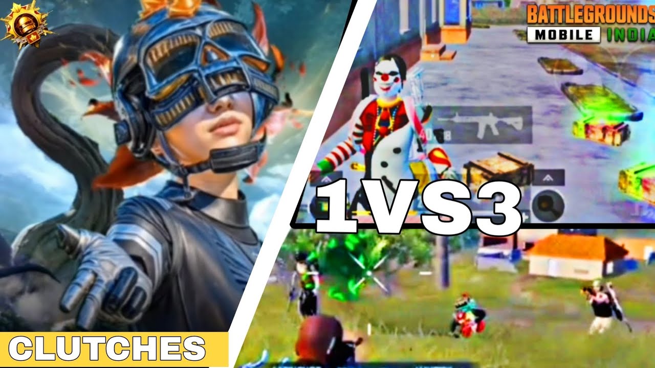 1VS3 🥶 CLUTCHES Video ko support karo 🌍