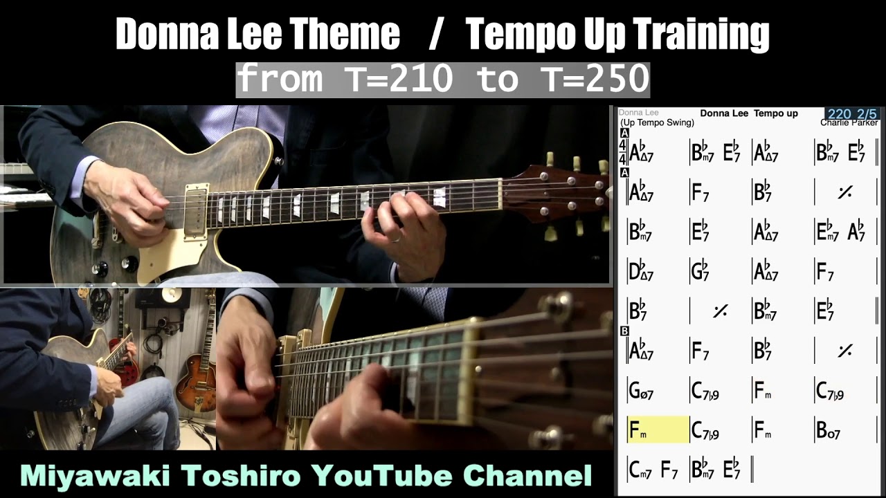 Donna Lee [ tempo is from 210 to 250 ]