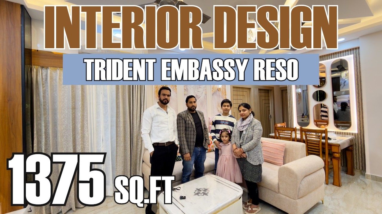 Luxury 3 BHK Interior in TRIDENT EMBASSY RESO Noida Extension Big Makeover TRIDENT EMBASSY INTERIOR