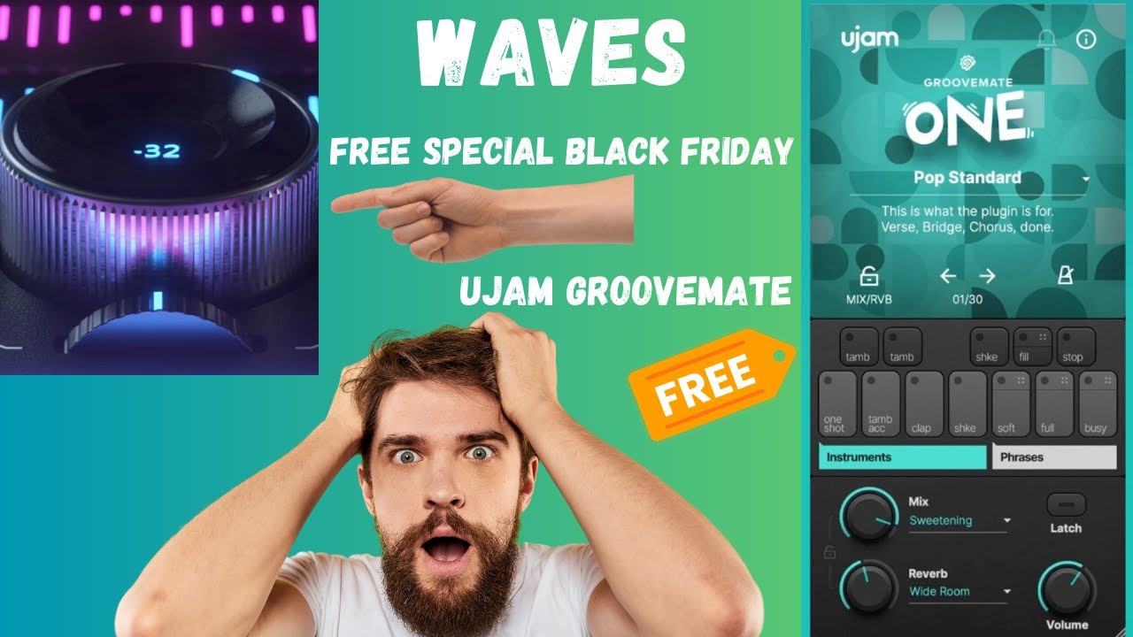 Add Groove Instantly with Free Ujam GrooveMate | Waves Black Friday