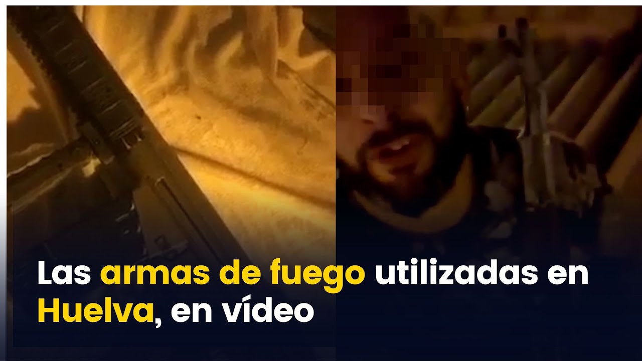 Las imágenes de las armas de fuego utilizadas en un tiroteo en Huelva