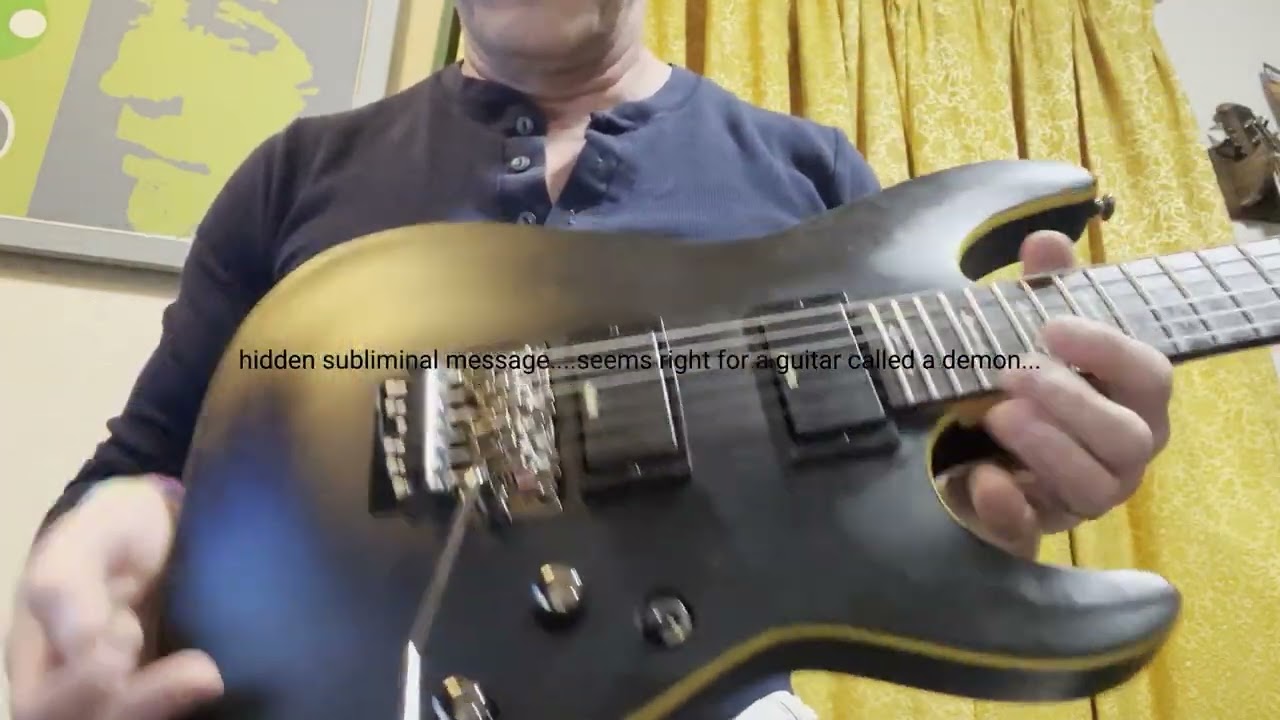 Schecter Guitar Research Demon-6 FR Electric Guitar and Iron Maiden Beer
