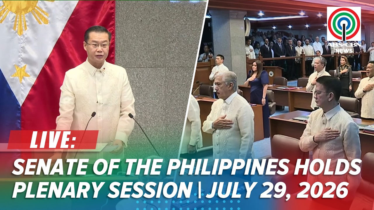 LIVE: Senate of the Philippines holds plenary session | ABS-CBN News (July 29, 2026)