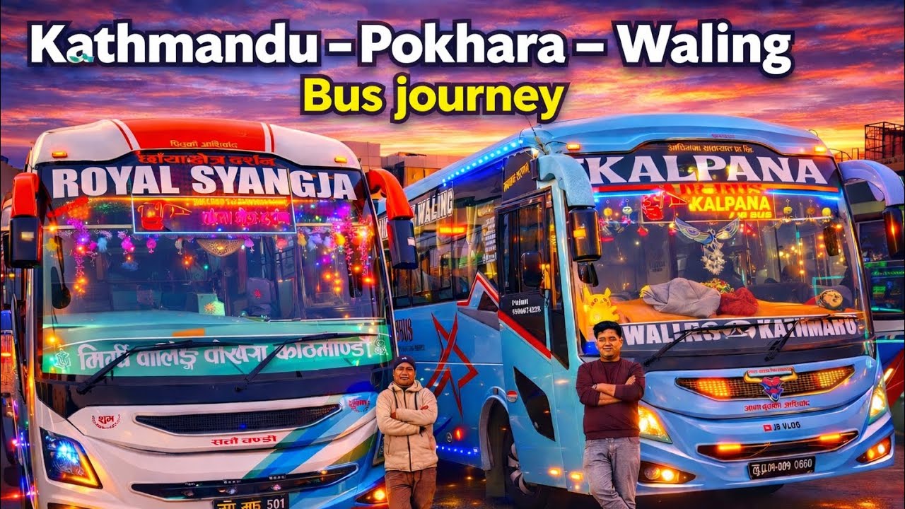 Kathmandu - Pokhara - Waling | Full music + Cabin View journey | Kalpana Airbus - JB VLOG