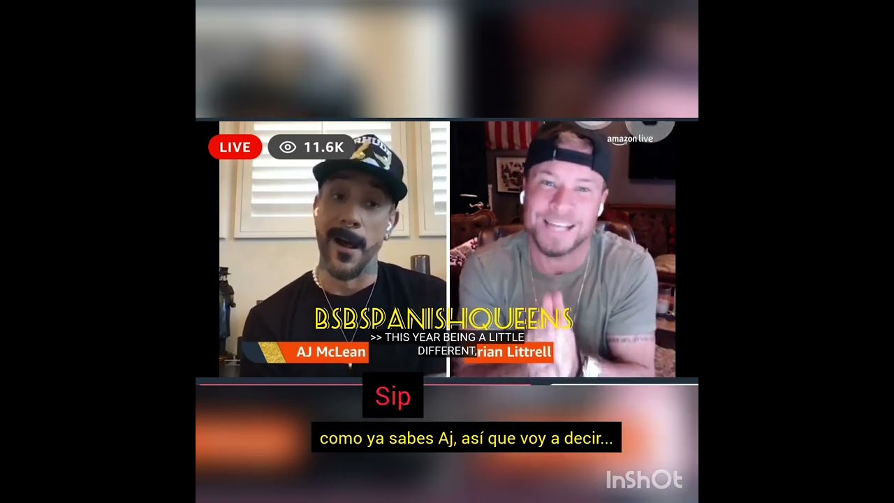 Amazon Live program with AJ McLean and Brian Littrell. 25th November 2022
