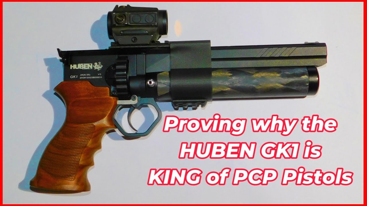 Huben GK1 Semi Auto PCP Pistol vs 100 YDS Off Hand