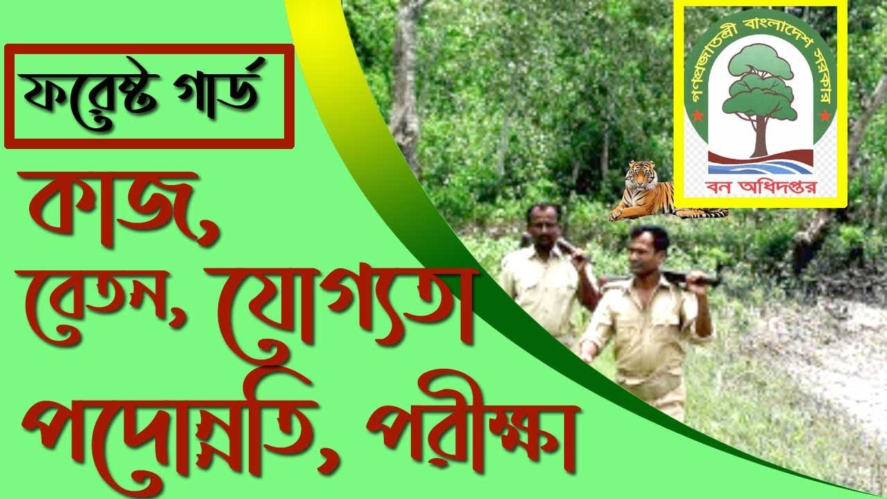 ফরে*স্ট গা*র্ড এর যোগ্যতা, কাজ, বেতন, পদো*ন্নতি  ও পরী*ক্ষা পদ্ধ*তি, Forest Guard job circular 2022