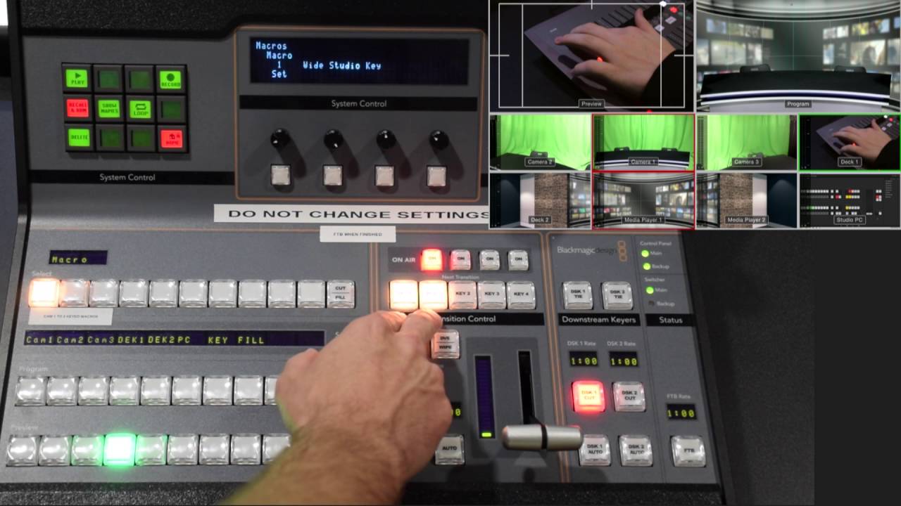 Using the ATEM Broadcast Panel