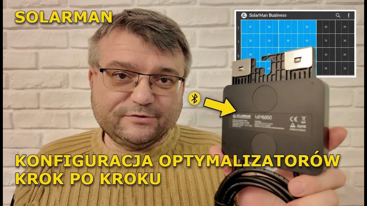 SolarMan Business i Smart: Konfiguracja optymalizatorów mocy (Bluetooth)