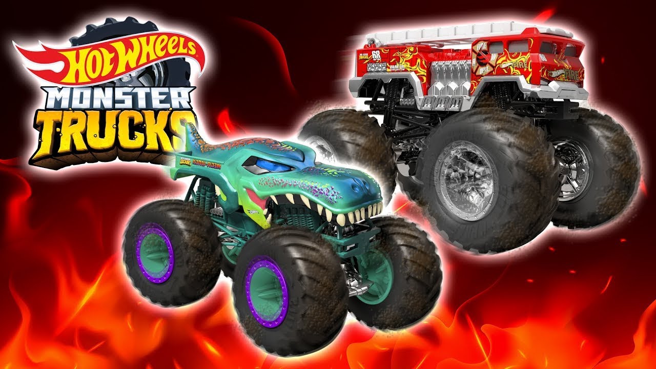 Monstertrucks Mega Wrex Vs. 5 Wecker | Alle ganzen Folgen | @HotWheelsDeutschland