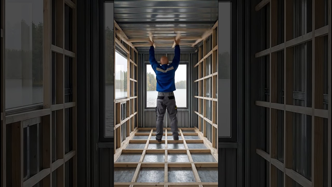 Rusty Container to Dream Tiny Home 🏚️➡️✨