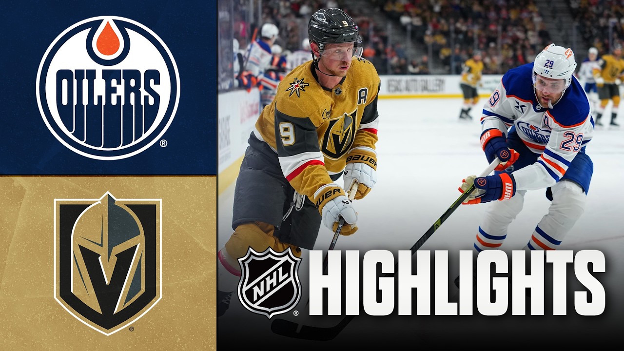 Oilers vs. Golden Knights | NHL Highlights | March 08, 2026