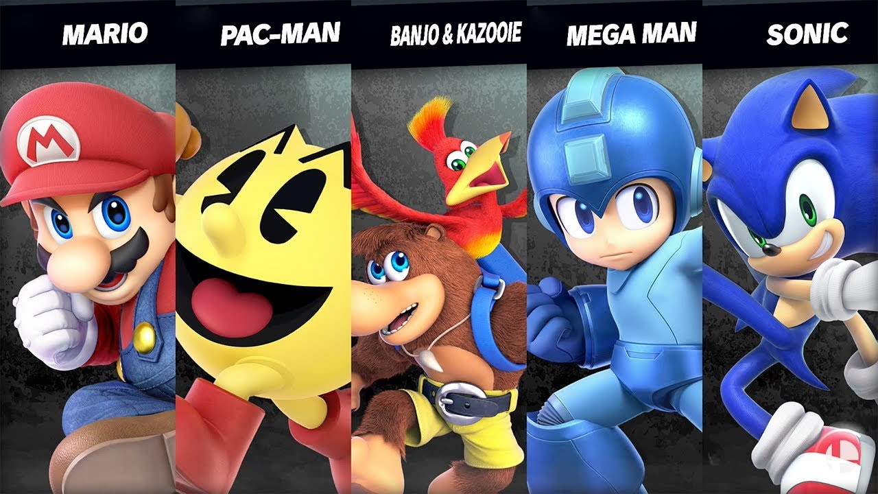 Mario Vs Sonic Vs Banjo-Kazooie Vs Mega Man Vs Pac Man