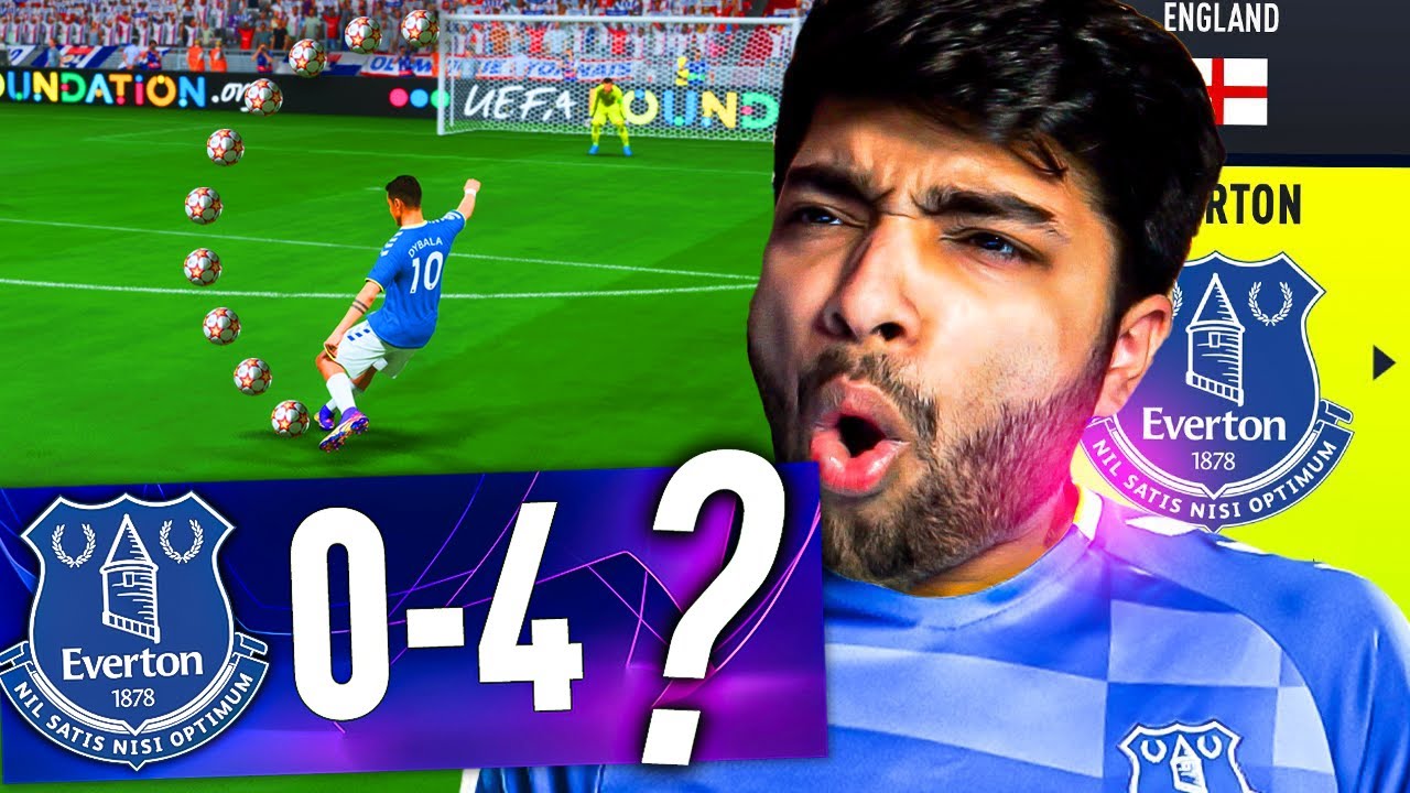CHAMPIONS LEAGUE but this happens😱 - FIFA 22 EVERTON CAREER MODE