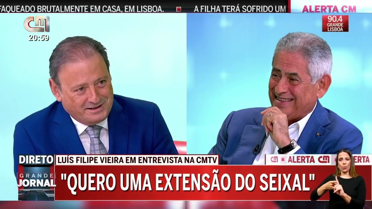 Entrevista de LUÍS FILIPE VIEIRA à CMTV - 20/10/2025 - em 4K.