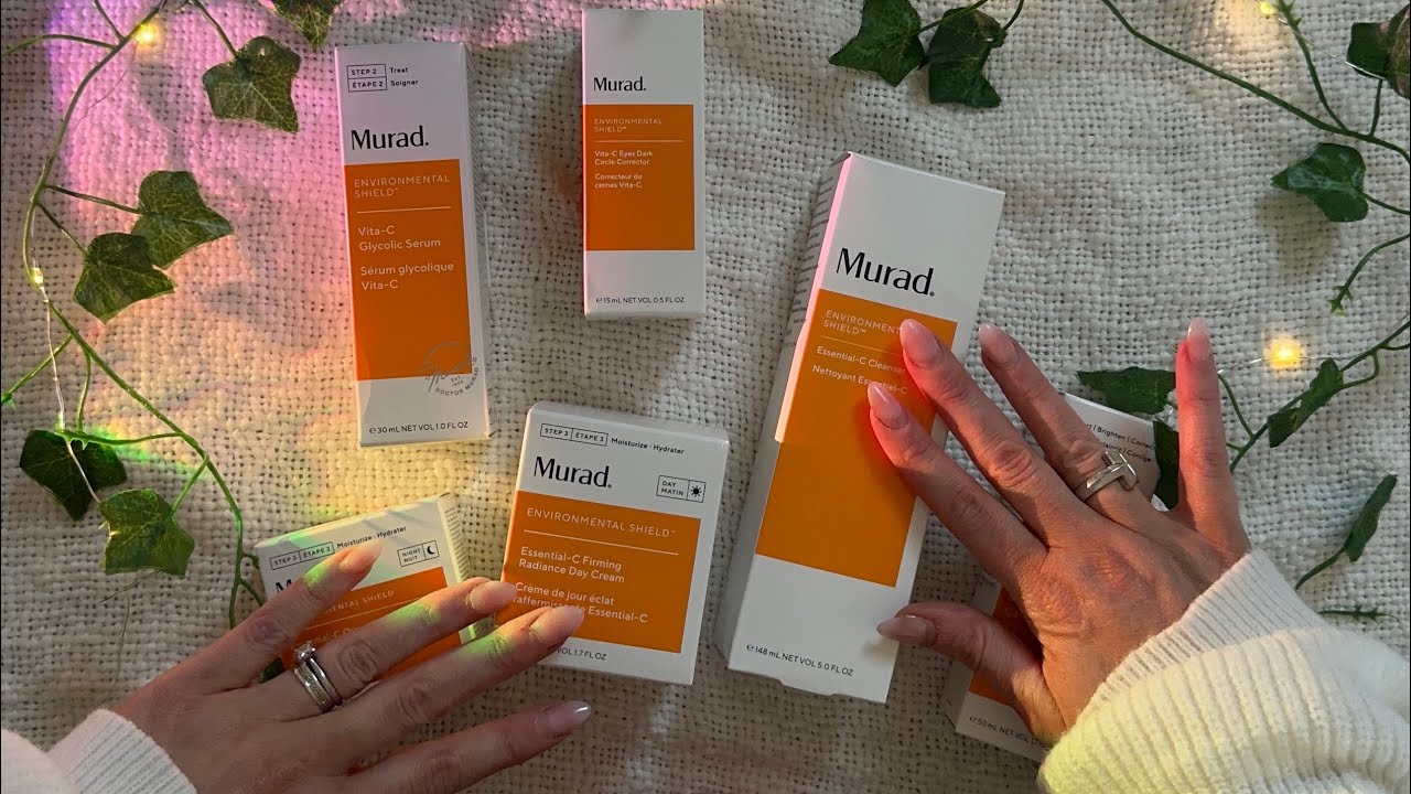 ASMR: Murad skincare haul & unboxing (super close whispers & cardboard sounds)
