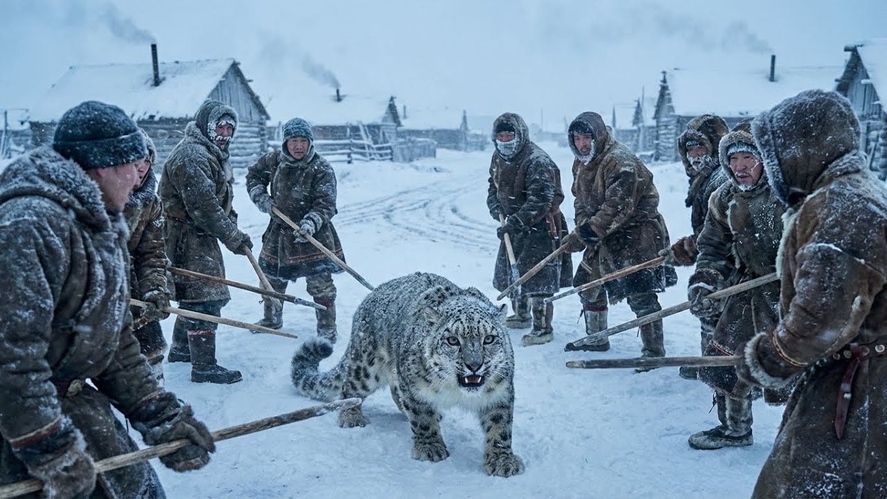 90-Year-Old Survive a Snow Leopard in Yakutia's -60°C Winter? #survivalstory #snowleopard
