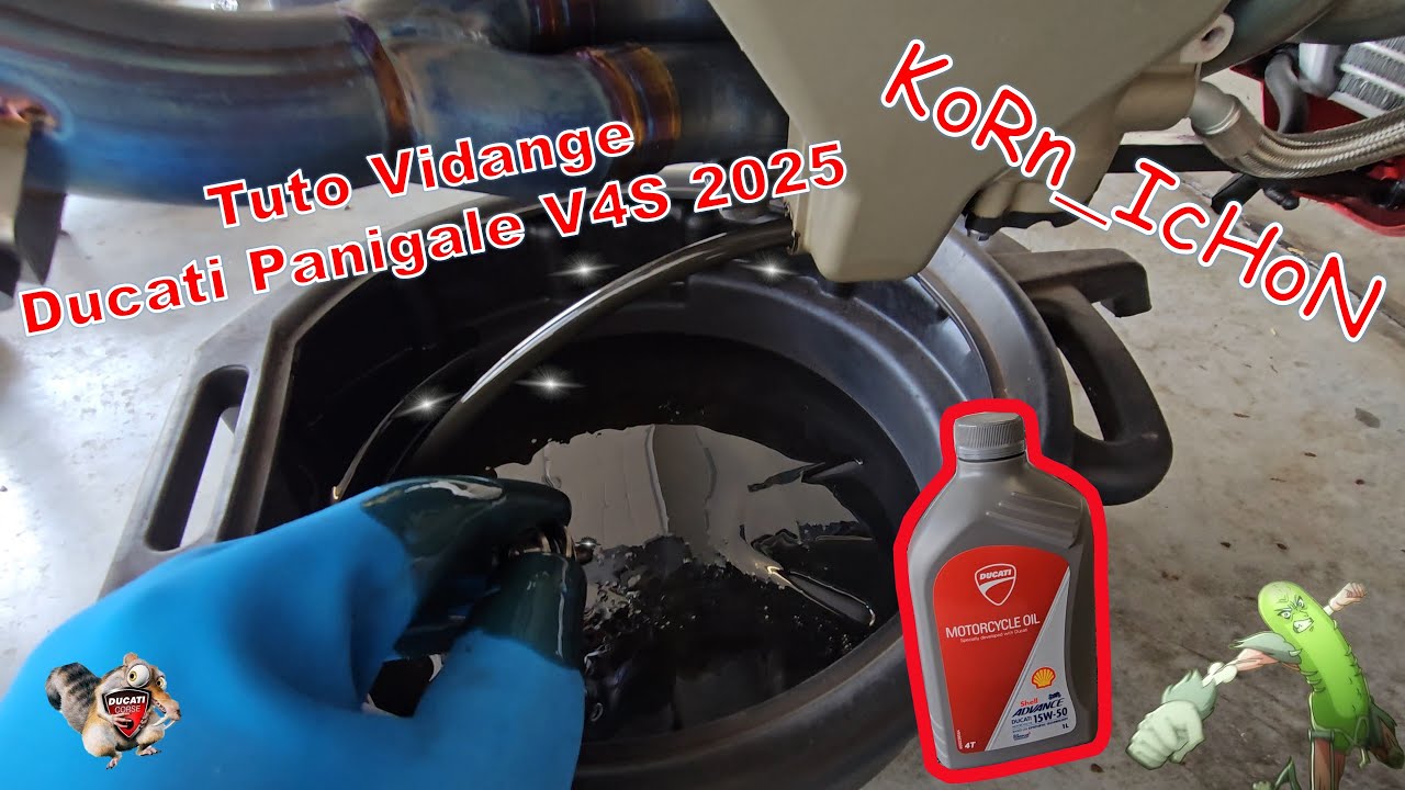 🛠 Tuto 🛠 - Ducati Panigale V4S 2025 - Vidange.