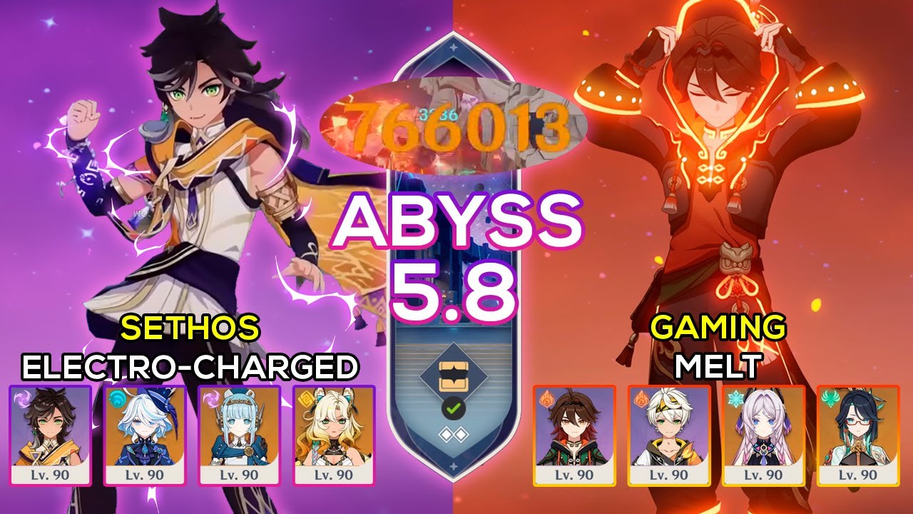 Sethos Electro-Charged & Gaming Melt | Spiral Abyss 5.8 / 6.0 | Genshin Impact