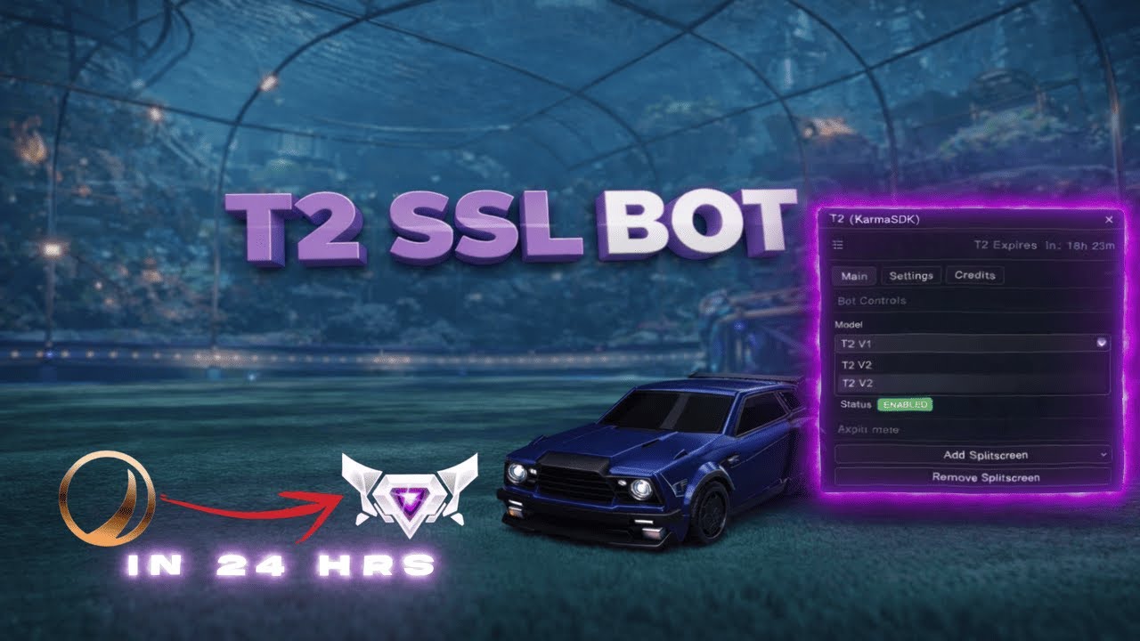 Rocket League Cheat - AI 1V1 BOT | SSL Level (T2)