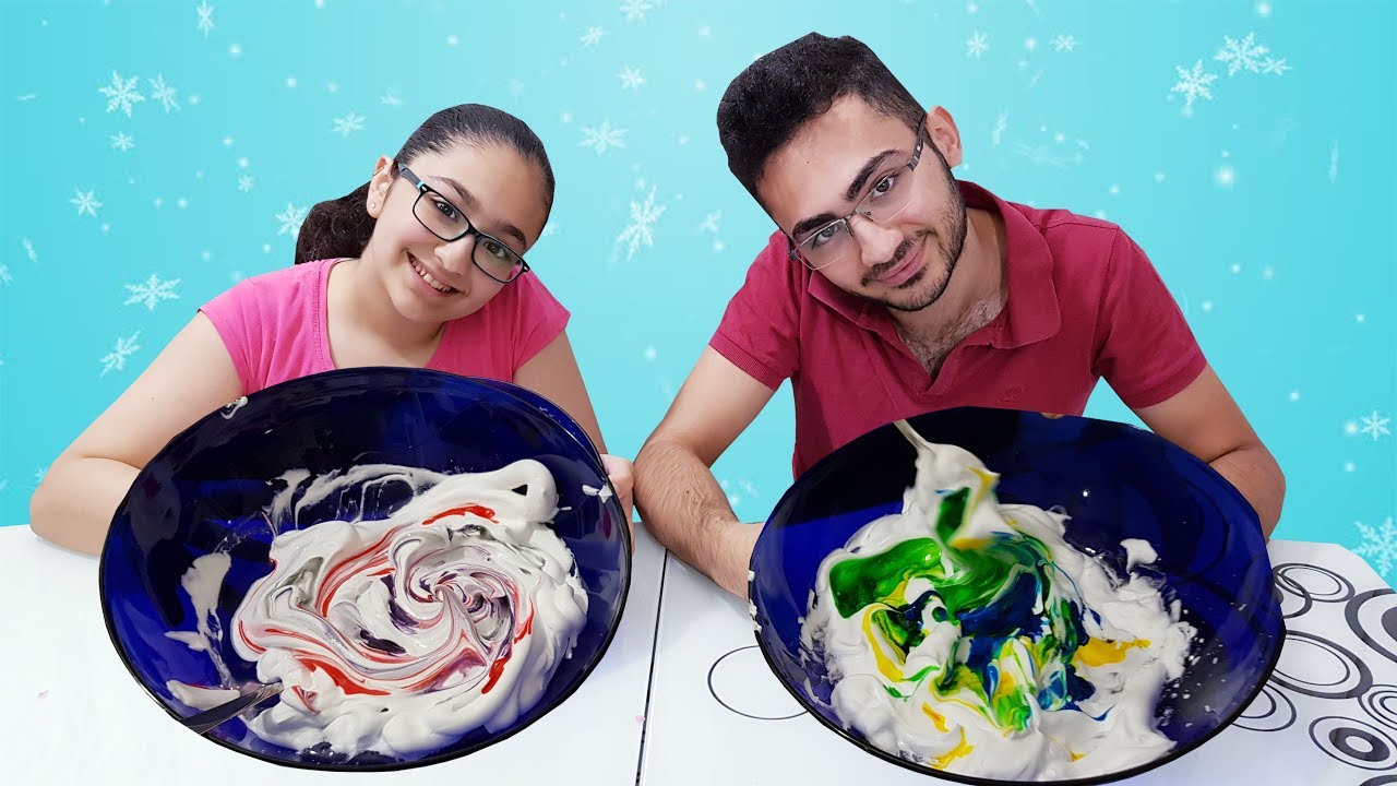 3 Colors of Glue Slime Challenge !
