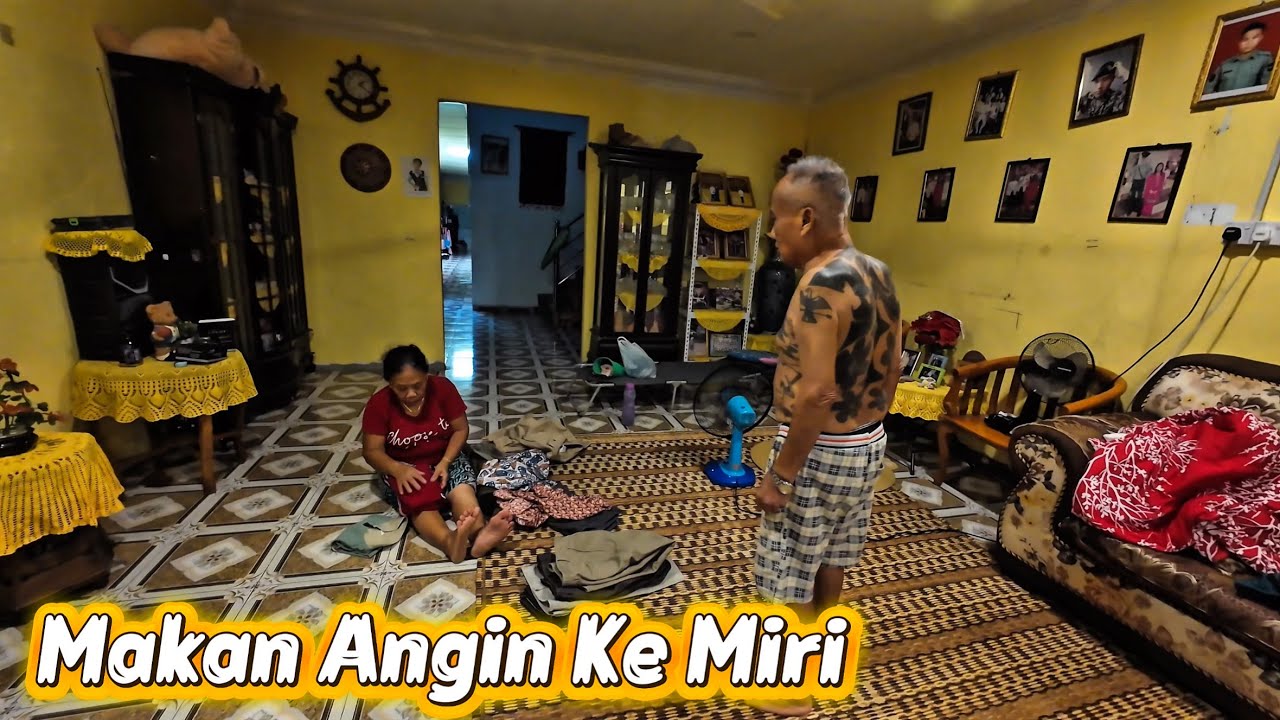 PERJALANAN JARAK JAUH DARI KAMPUNG KE MIRI LEWAT MALAM SAMPAI DI HOTEL // 