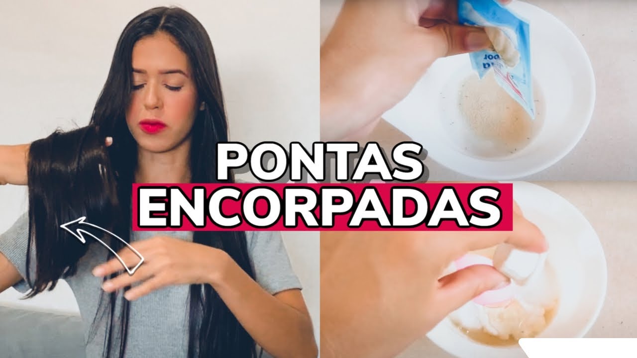 HIDRATAÇÃO CASEIRA P/ ENGROSSAR PONTAS RALAS E FINAS😱