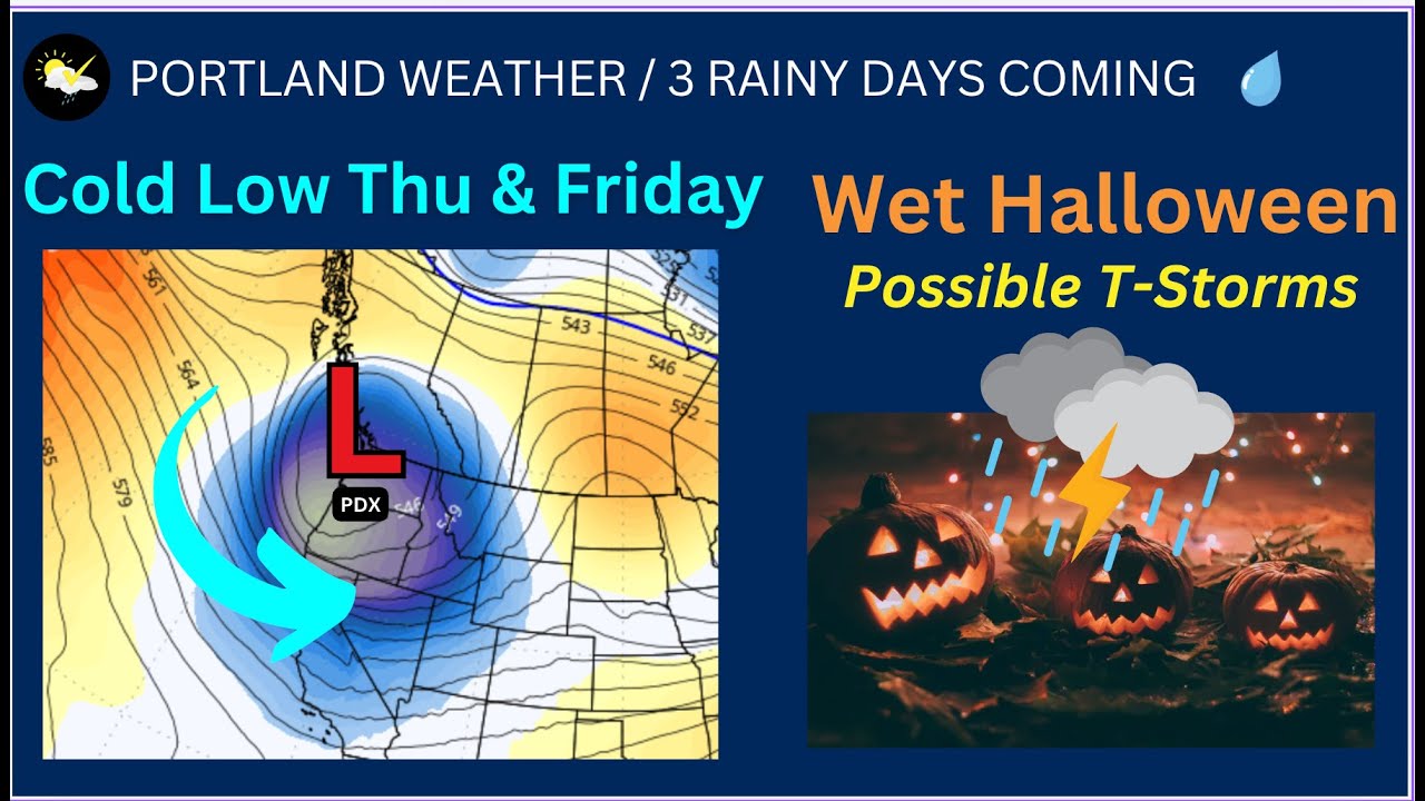 Portland Weather, Rainy 3 Days, Including Halloween