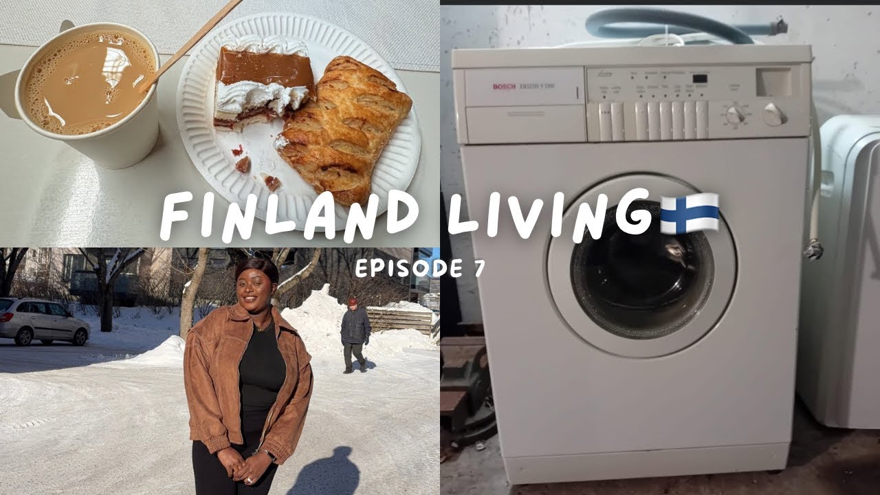 Living In Finland 🇫🇮 Ep 7: We got a free washing machine/ Groceries Shopping/ Valentines Gift❤️