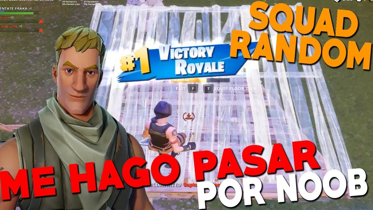 Me hago pasar por noob y les gano la partida en Squad random..